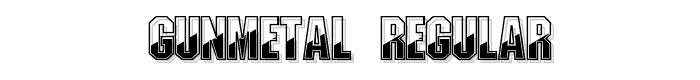 Gunmetal Regular font